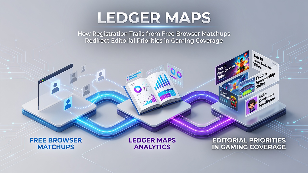 Visualization of registration data flows from free browser games influencing gaming news priorities
