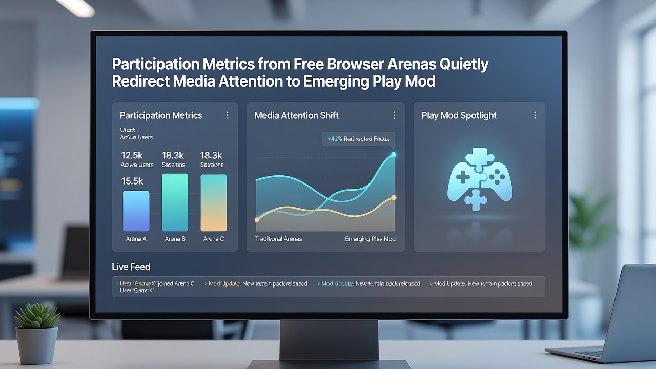 Analytics graphs comparing participation across traditional and emerging browser game modes in 2026