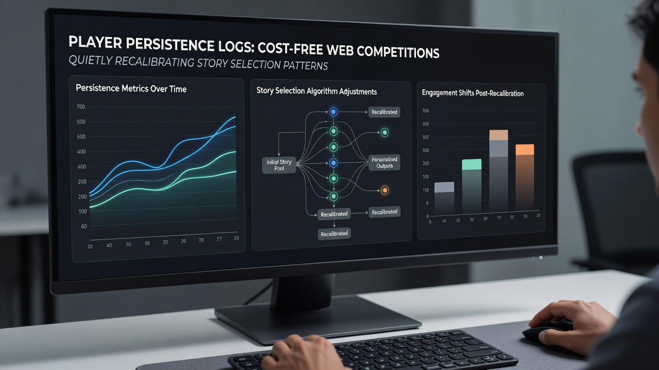 Analytics charts displaying shifts in gaming coverage influenced by player account data