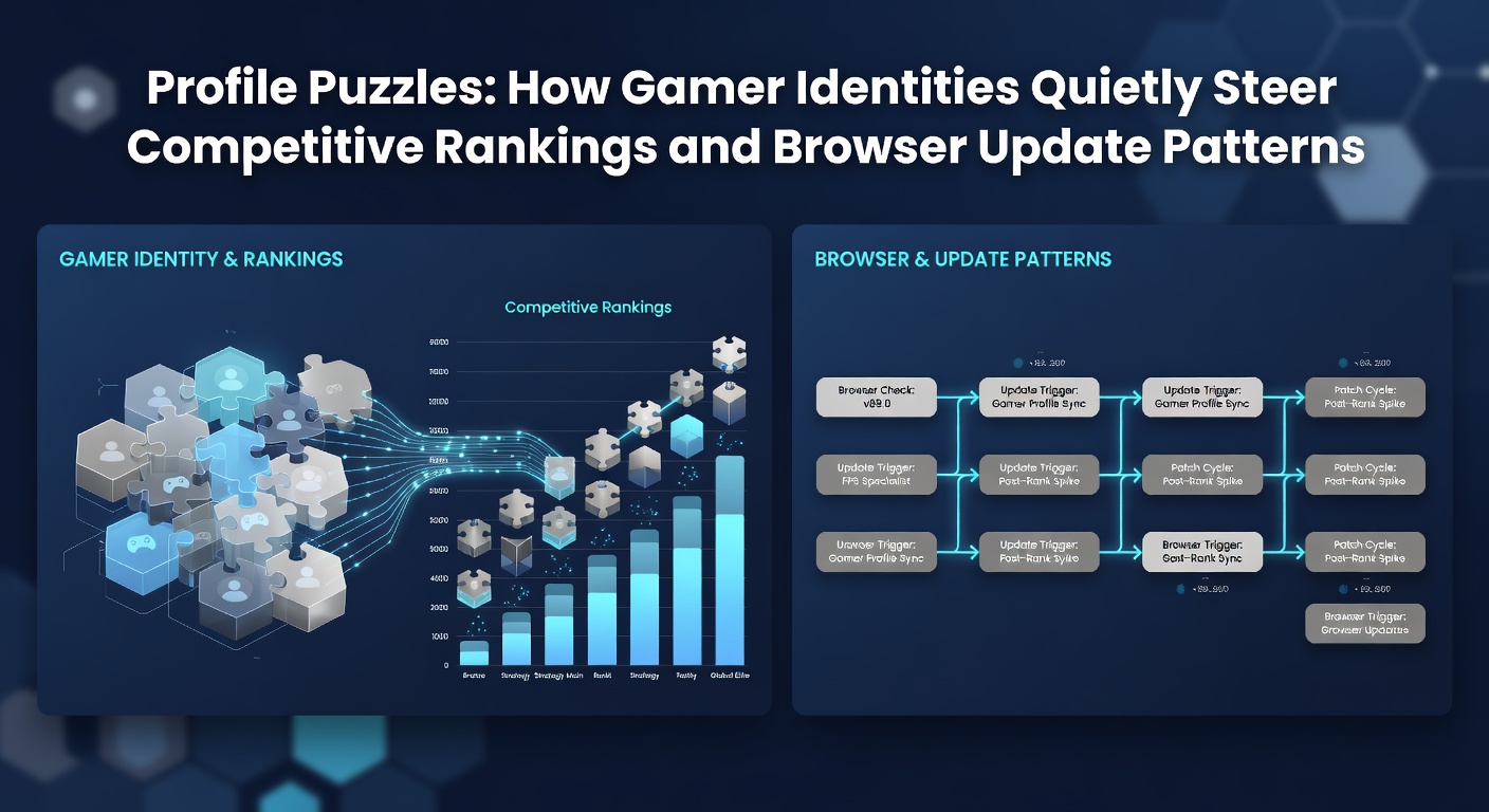 Browser update logs and profile data syncing across devices in competitive online gaming environments