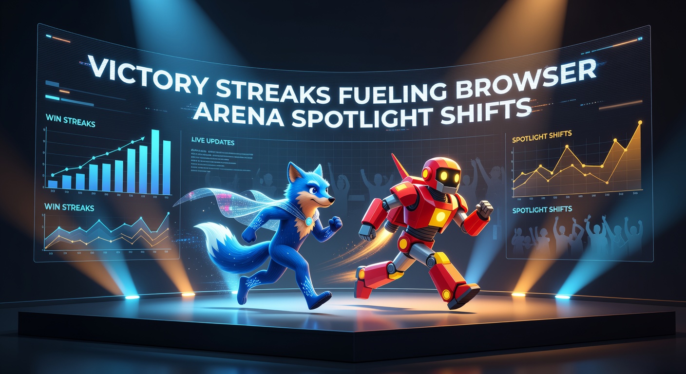 Browser arena players celebrating consecutive wins on leaderboards during competitive sessions